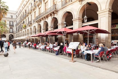 Terrassa del Tobogán de la plaça Reial.