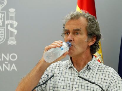 Fernando Simón at Thursday's press conference.