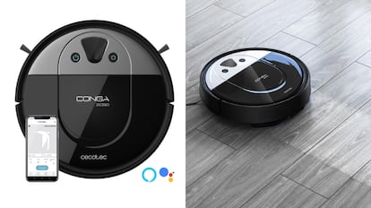 Robots aspirador con asistente, robot aspirador con asistente Conga, robot aspirador compatible con Google home, robots aspiradores compatibles con Alexa, modelos de robots aspiradores controlados por asistentes de voz, roomba, coga home, conga siri, irobot, irobot roomba