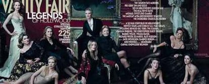 La portada de <i>Vanity Fair</i> en la que Annie Leibovitz reunió a las 10 mejores actrices del momento. Entre ellas, abajo a la derecha, Penélope Cruz.