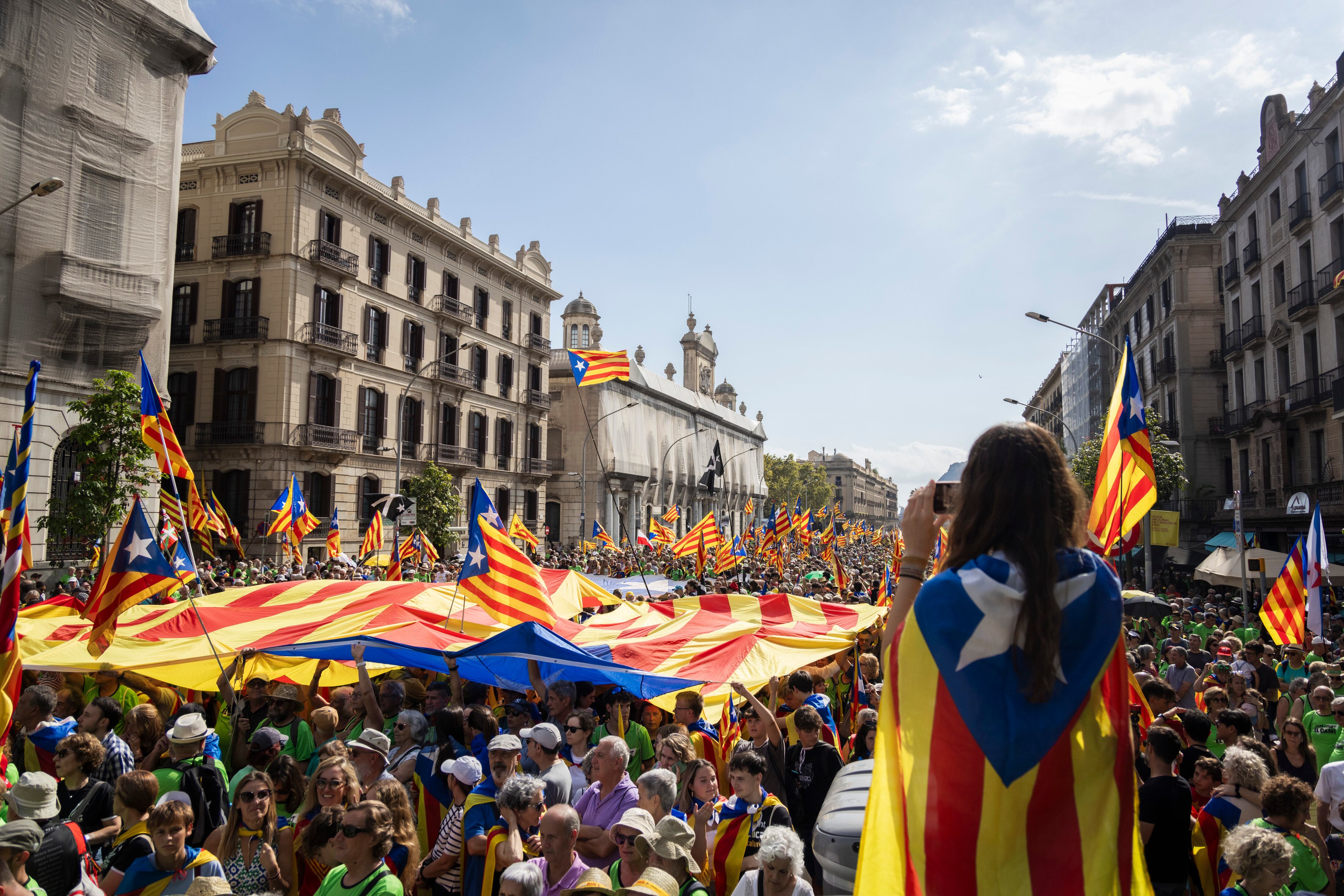 La Diada más discreta desde 2012 certifica la pérdida de la hegemonía política del independentismo