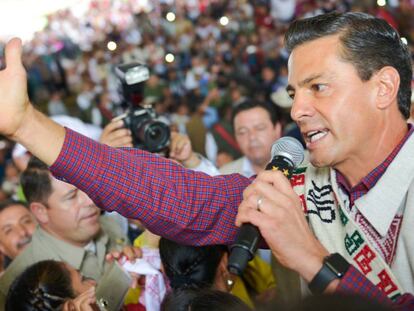 Pe&ntilde;a Nieto durante un acto p&uacute;blico esta semana