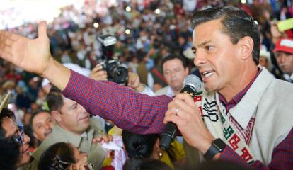 Peña Nieto durante un acto público esta semana