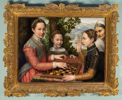 'El juego de ajedrez', de Sofonisba Anguissola, 1555. Cedido por la Fundación Raczyński, en el Museo Nacional de Poznan, Polonia.