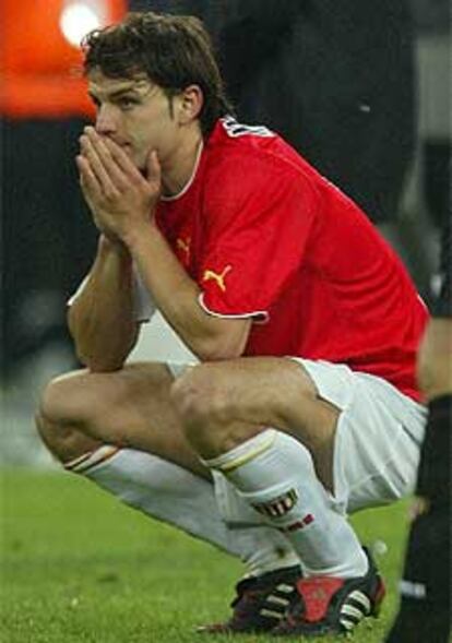 Morientes, tras el partido.