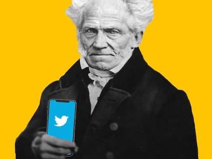 Schopenhauer tuiteando sobre a morte