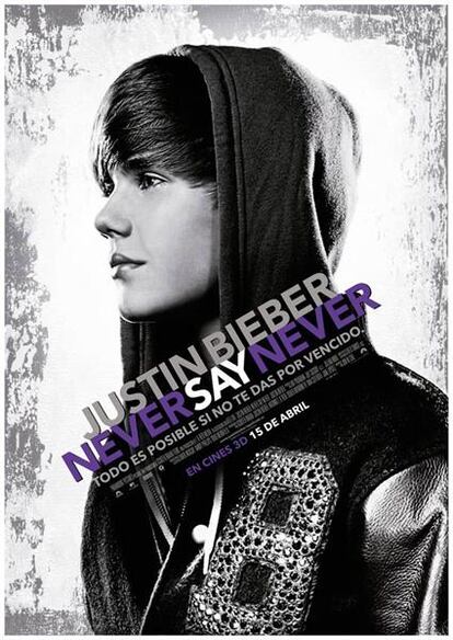Cartel de Justin Bieber: Never Say Never