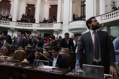 El Congreso de Ciudad de México tras rechazar la ratificación de Godoy como fiscal capitalina, el 8 de enero.