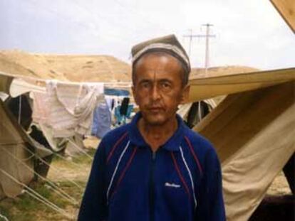 Akram Zajídov, uno de los refugiados uzbekos en Kirguizistán.