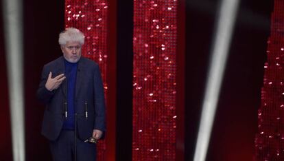 Pedro Almodóvar, en la gala de los premios Feroz.