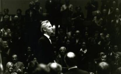 Herbert von Karajan fue director de la Filarmónica de Berlín desde 1956 hasta 1989.