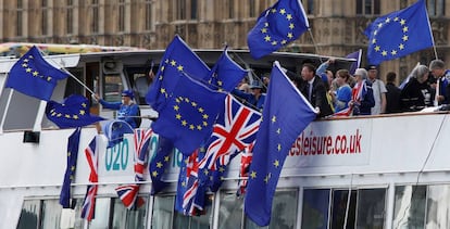 Protestas contra el 'brexit' en Londres.