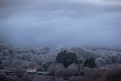 Calvos de Randín, in Ourense province, was already experiencing wintry conditions on Wednesday.