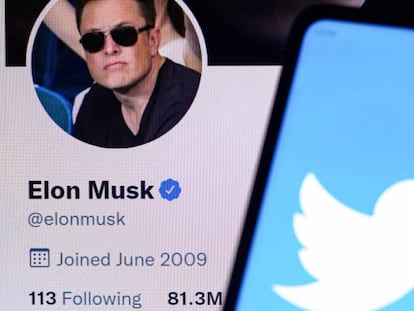Imagen de la cuenta de Elon Musk en Twitter.