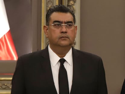 Sergio Salomón Cespedes, designado por el Congreso local como gobernador sustituto de Puebla, este miércoles.