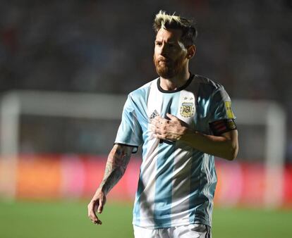 Lionel Messi fue ovacionado por todo el estadio.