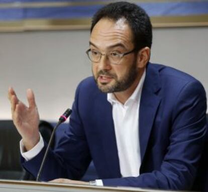 Antonio Hernando, el pasado día 3 en el Congreso.