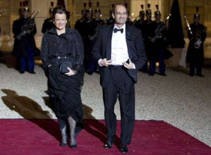 El ministro Éric Woerth y su esposa, Florence.