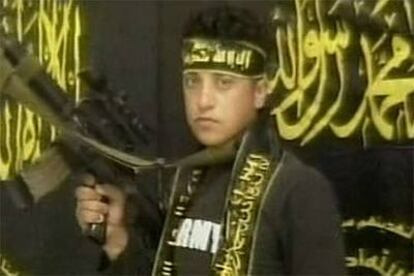 El joven Sami Salim Mohammed Hammed, de 21 años, en una imagen del vídeo en el que confiesa la autoría del atentado.