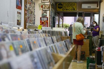 La tienda de discos Oldies de Valencia.