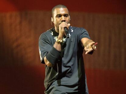 Kanye West, en una concierto en Washington.