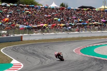 Marc Márquez, en el circuito de Montmeló.