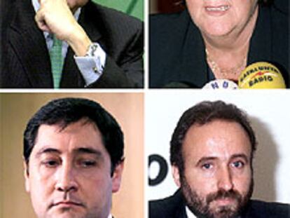 Pomés, De Gispert, Pelegrí y Fernández Teixidó.