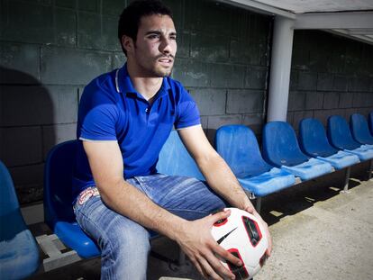 Asenjo, tras una sesión de rehabilitación en la ciudad deportiva de Majadahonda.