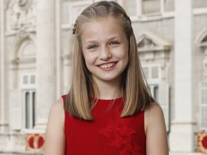 Leonor de Borbón, en su primer retrato oficial.