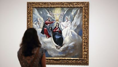 &#039;La coronaci&oacute;n de la Virgen&#039;, de El Greco, perteneciente a un retablo completo que acab&oacute; recortado como cuadro de devoci&oacute;n