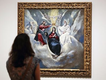 &#039;La coronaci&oacute;n de la Virgen&#039;, de El Greco, perteneciente a un retablo completo que acab&oacute; recortado como cuadro de devoci&oacute;n