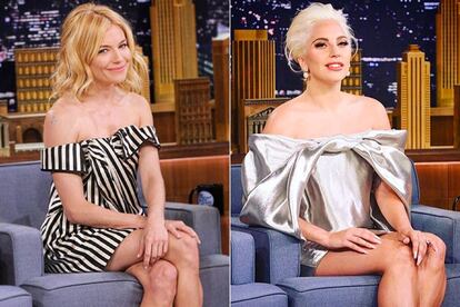 Sienna Miller y Lady Gaga vestidas por la marca.