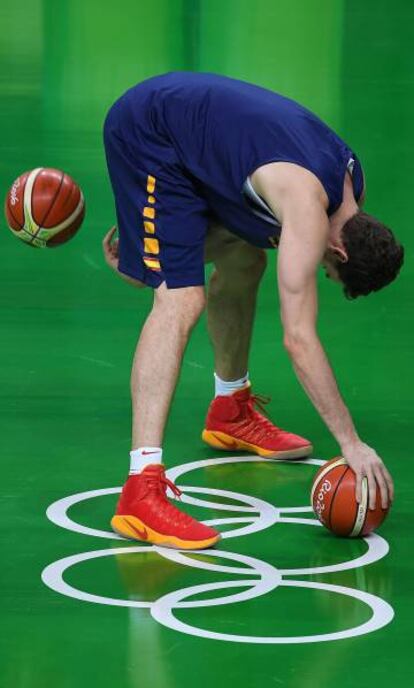 Pau en un entrenamiento en RÍO