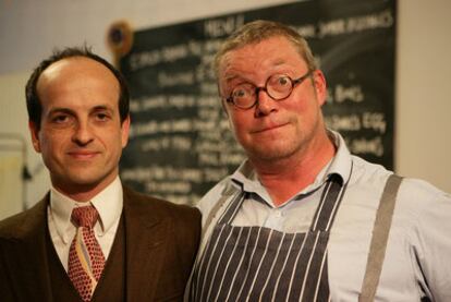 Herbert (izquierda), con el chef británico Fergus Henderson.