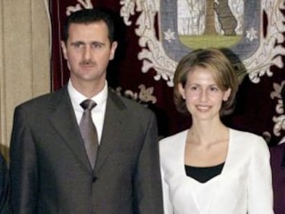 Bashar el Asad y su mujer, Salma.