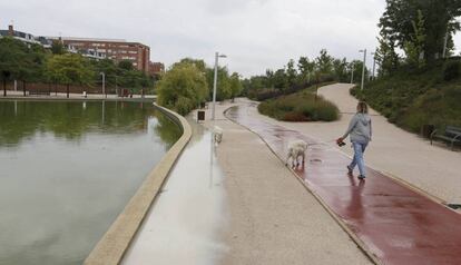 El parque Juan Pablo II de Madrid. 