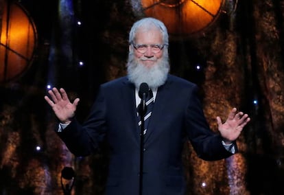 David Letterman, en abril de 2017 en una de sus pocas apariciones p&uacute;blicas desde que se retir&oacute;.