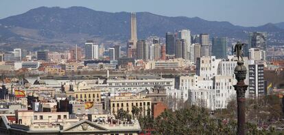 Barcelona vista desde Montjüic.