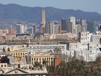 Barcelona vista desde Montjüic.