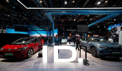El stand de Volkswagen en el Salón del Automóvil de Shanghái 2025.
