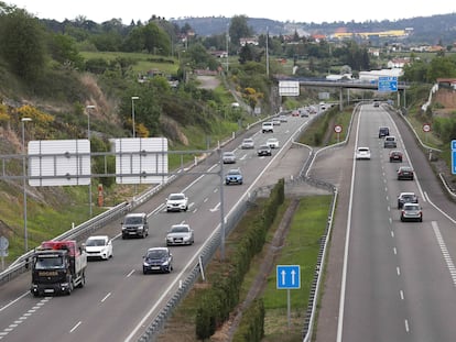 Autovía AS-II que une Oviedo y Gijón.