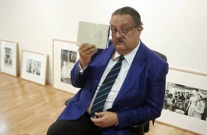 Jorge F. Hernández en el Instituto de México en la Carrera de San Jerónimo.