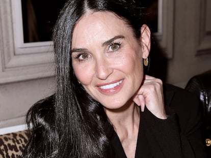 Demi Moore en la Semana de la Moda de París.