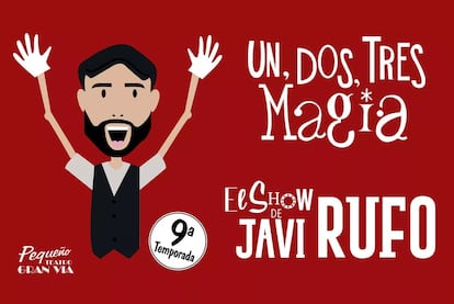 Cartel del espectáculo ‘1, 2, 3... ¡Magia!’ de Javi Rufo