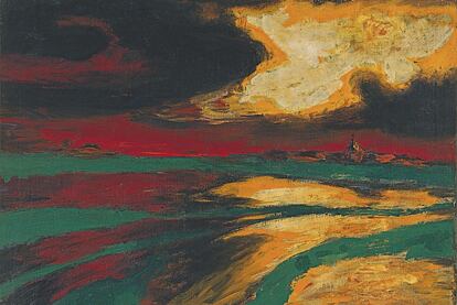 Emil Nolde. Atardecer de oto?o (1924). Muso Thyssen-Bornemisza