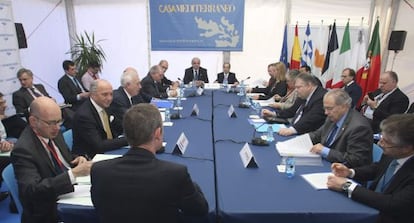 Reuni&oacute;n en Alicante de los ministros de Exteriores de seis pa&iacute;ses de la UE.