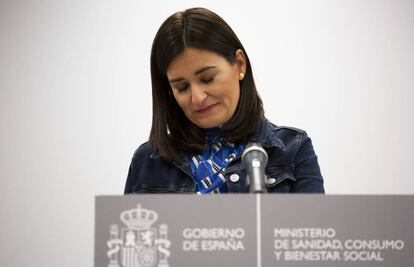 Montón, tras anunciar su renuncia.