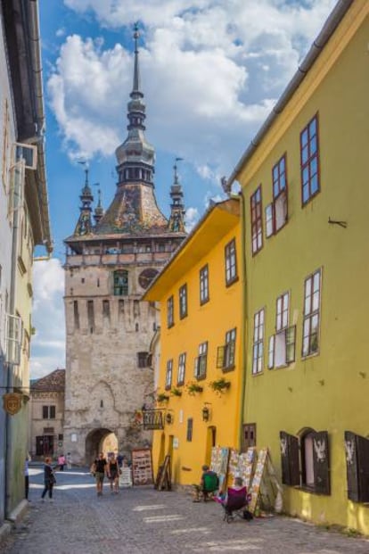 La ciudad de Sighisoara, en Transilvania (Rumania).