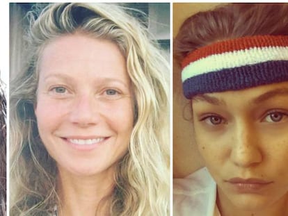 Así lucen las famosas con la cara lavada