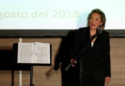 Elba Esther Gordillo, en agosto de 2018.